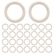 30Pcs 70mm Wood Rings,Wooden Ring Wood Circles for DIY Crafts, Macrame Plant Hanger,Ornaments and Jewelry Making