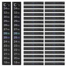 36 Piezas Etiqueta de Temperatura Digital TermóMetro Adhesivo Tira Fermentador Cinta Adhesiva de Cristal TermóMetro de Acuario