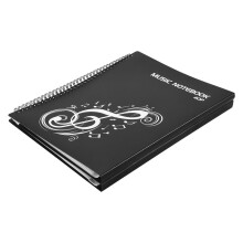 PTNOKA Musik Noten Ordner Noten StäNder ZubehöR Musik Ordner 4 Seiten Erweitern Spiral-Bound 40 Taschen
