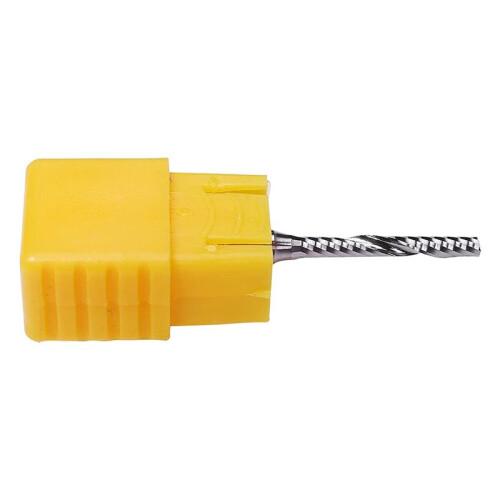 10 PCS 2mm x 15mm Carbide Single Flute End Mill Router Bit for Engraving Machine 1