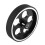 300mmX10mmX18mm Industrial Aluminum Rubber Measuring Encoder Meter Wheel for Industrial Encoder Encoder 8