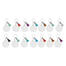 150 Piezas de SublimacióN en Llaveros a Granel, Conjunto de Adornos de Llaveros para Manualidades, FabricacióN de Joyas