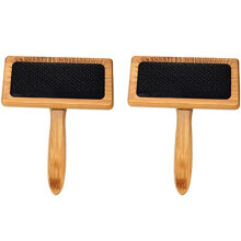 Wooden Carding Brushes Needle Felting Cleaner Comb with Handle Professional Needle Felting Hand Carders for