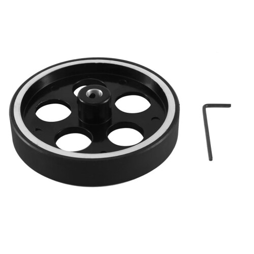 300mmX8mmX18mm Industrial Aluminum Rubber Measuring Encoder Meter Wheel for Industrial Encoder Encoder 2