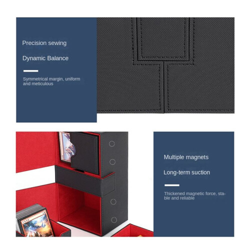 Multifunction Case Container Card Box Card Protector Card Deck Boxes Holds 200+ Card Carrying Organiser Case, 2