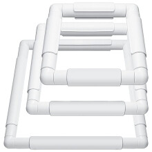 Square Embroidery Hoop Frames White Rectangular Hoop Embroidery Snap Frame DIY Sewing Tools for Quilting Silk-Painting