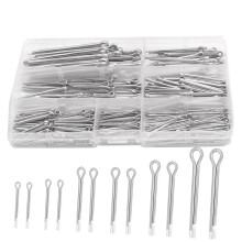 345Pcs 304 Stainless Steel Cotter Pin Assortment Kit M1.6/M2.5/M3.2/M4 6 Sizes for Car,Lawn Mowers