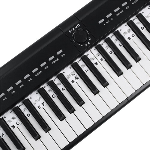 88 Key Removable Piano Keyboard Stickers Stave Notation Note Strip Stickers for Beginners Students 1