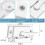 4 Pack Window Sash Locks, Window Latches Replacement Sash Locks White Fits Horizontal Sliding Window 6