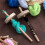 2Pc DIY Drop Spindle Top Whorl Yarn Spinner Hand W 6