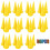 50PCS Yellow Cone Nozzle for Bulk Caulk Tools for Caulking Nozzle Applicator Caulk Cap Replacement 7