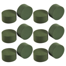 Floral Foam 12 Pcs Dry &Wet Flower Foam Round Florist Blocks Flower Foam for Fresh or Artificial Flowers