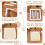 Square Embroidery Hoop Frames White Rectangular Hoop Embroidery Snap Frame DIY Sewing Tools for Quilting Silk-Painting 7