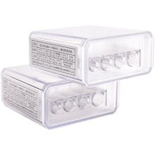 2 StüCk  Bleistift Spitzer Lange Spitze Manueller Bleistift Spitzer mit Kunststoff Deckel 4 LöCher Hand Bleistift Spitzer