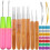 31Pc Vlechten Haaknaald Locking Tool Set, Dreadlocks Naalden Haar Gebogen Interlocking Tools met Dreadlocks Haarring 1