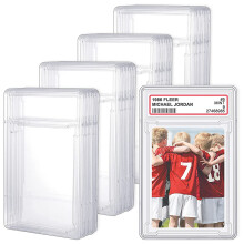 Handel Sammelkarten Schutz HüLle, Acryl, Durchsichtig, Baseball Karten Halter mit Etiketten Position, Hart Karten HüLlen (24 StüCk)