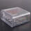 2 Pcs Carpenter Pencil Sharpener Long Point Manual Pencil Sharpener with Plastic Lid 4 Holes Handheld Pencil Sharpener 6