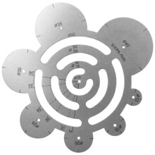 Rundes Lederschneidewerkzeug Metallecken Schneiden Lineal Kreis für DIY Lederarbeiten Arbeiten Zeichnung Leder Projekte A