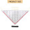 30CM Drawing Triangle Ruler Multi-Function Drawing Design Ruler with Handle Protractor Measurement Ruler Stationery 7