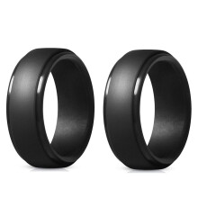 8 mm Beliebte MäNner Silikon Coole Ringe Frauen Silikon Ehering Umweltfreundlicher Outdoor-Sportring 2 StüCk 10