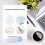 2 Pcs Multifunctional Geometric Ruler Plastic Circle Drawing Tool Drafting Templates Clear Graphic Design Tools 6