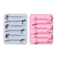2 Pacotes de Moldes de Reciclagem de Giz de Cera, Moldes de Silicone de Giz de Cera 3D Florais, Seguro para Forno, Silicone Puro, DuráVel e