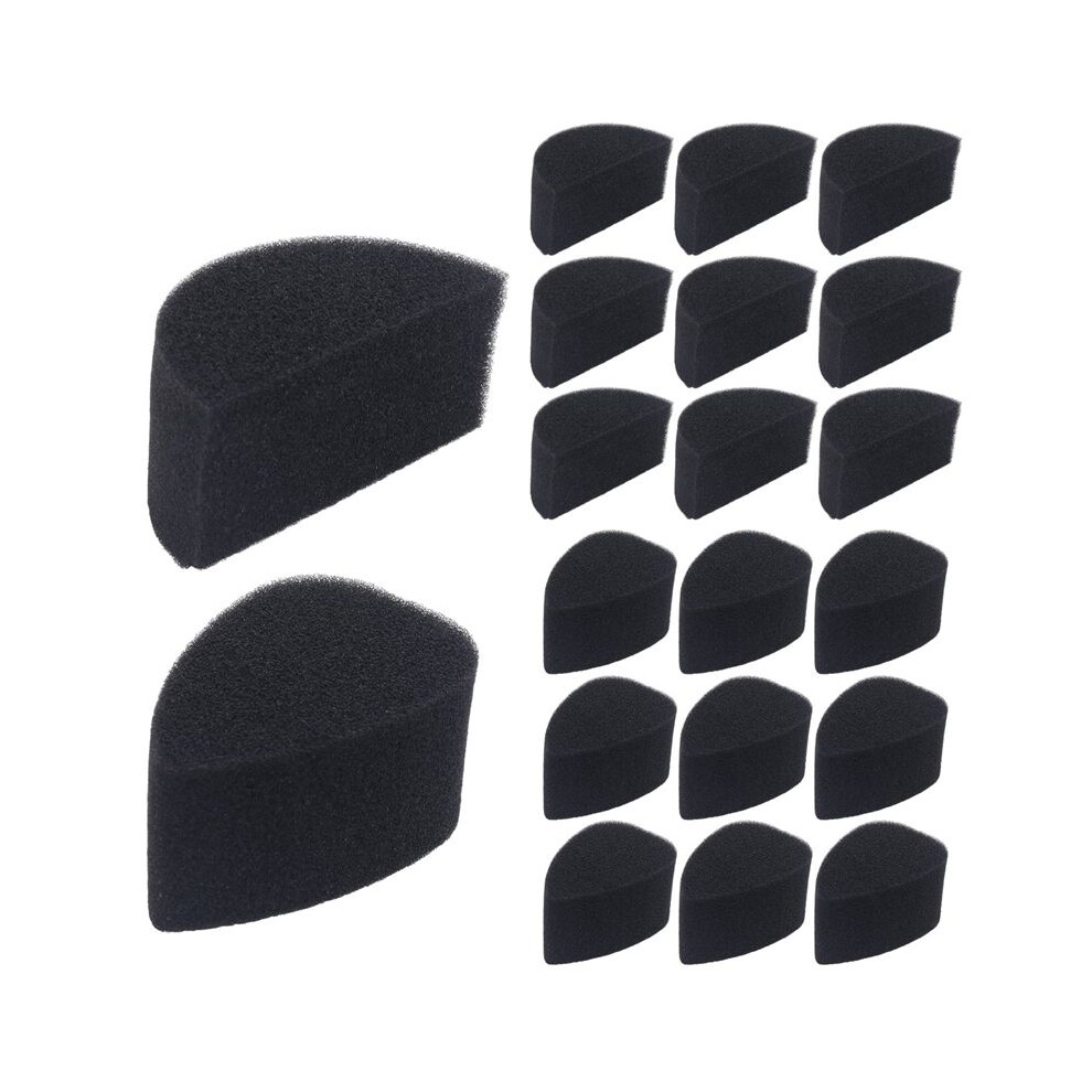 Face Paint Sponges Face Painting Black Sponges High Density for Art Work and Body Paint (10 Petals + 10 Half Moon)