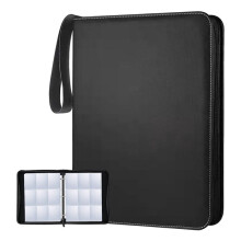 Trading Card Binder 900 Zakken, 9-Pocket Card Collection Binder, voor Spel/Voetbal/Honkbal Kaart Zwart