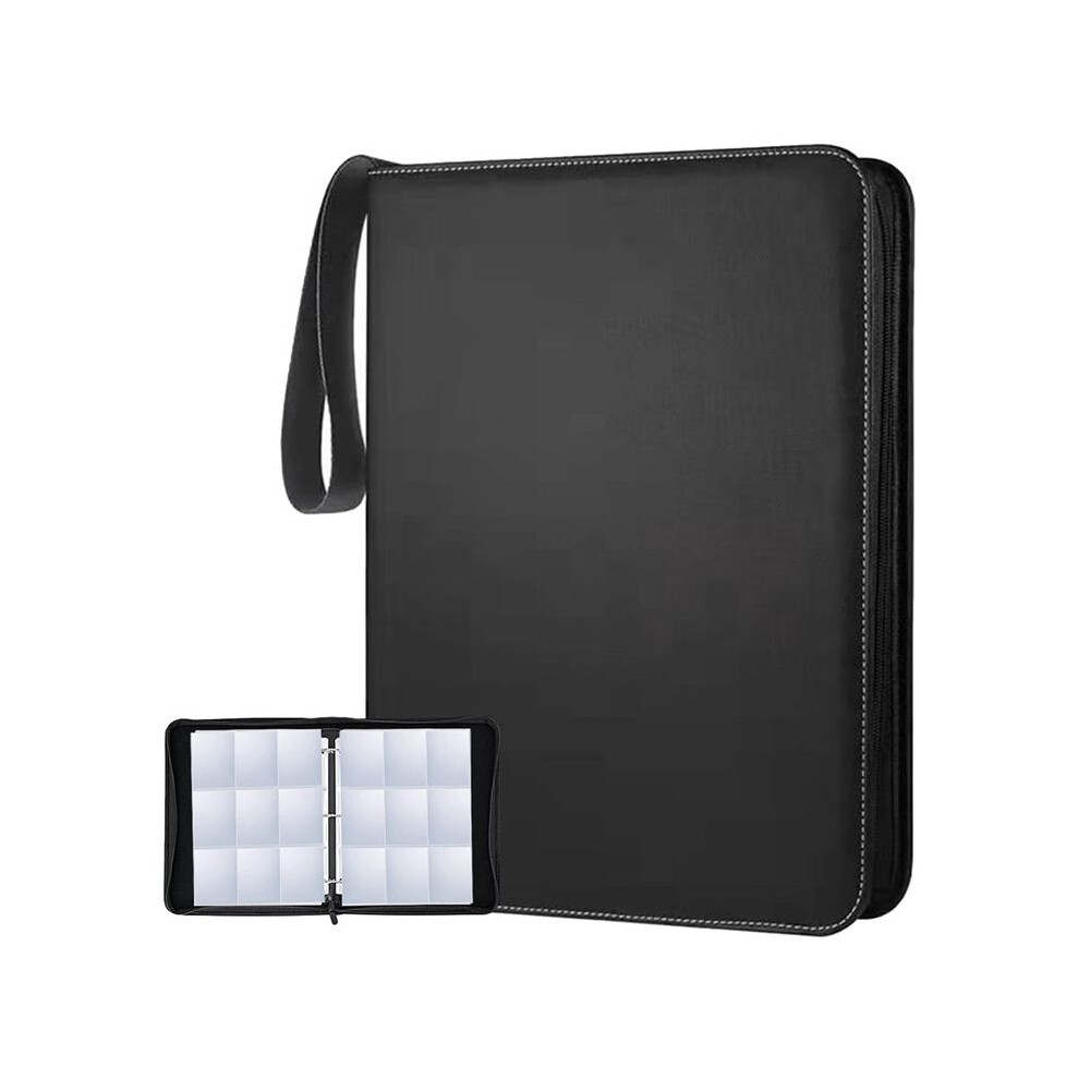 Trading Card Binder 900 Pockets, 9-Pocket Card Collection Binder,For Game/Football/Baseball Card Black 6034162254265