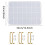Tray Mold with Gold Handles, Rectangle Silicone fo 7