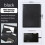 A4 Leather Folder Multifunctional Business Contract Folder with Notes Business Stationery Folder Black 3
