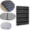 Music Sheet File Paper Storage Folder Documents Holder Blank Sheet Files Plastic A4 Size 40 Pockets (Music Sheet Black) 2