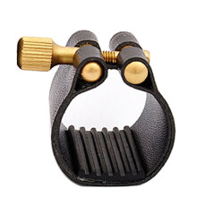 Alto Saxophone Ligature FäStelement Kompakt HåLlbart KonstläDer för Altsaxofongummimunstycke
