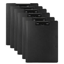 Pasta de Prancheta com Clipe Duplo, Pacote de 6 Pastas de Prancheta DobráVel A4 Bloco de Escrita Flip para EscritóRio Escolar