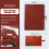 A4 Leather Folder Multifunctional Business Contract Folder with Notes Business Stationery Folder Black 4