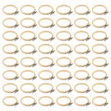 48-Teiliger 3-Zoll-Stickrahmen, -Stickrahmen, Runder Bambusrahmen für DIY-Handwerk, Handarbeiten, NäHen und Basteln, 8 Cm