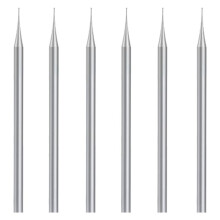 Conjunto de Rebarbas de Bola de 6 PeçAs, Brocas de Esfera de Haste de 3/32 Polegadas, Brocas de Escultura de Joias (0,8 Mm)