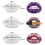 3 Pcs Lips Resin Mold 3D Phone Holder Stand Molds 7