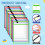 28Piece Work Note Holder Reusable Note Holder Pocket Plastic File Bag Dry Erase Sleeve for Teacher Office Organization E 5