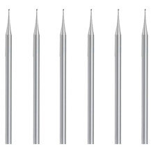 6 Pcs Burr Set, 3/32 Inch Shank Sphere Burs Jewelry Carving Bits(1.2mm)