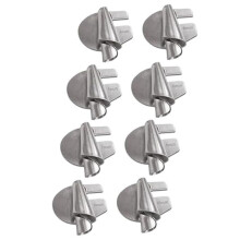 8PCS Sewing Rolled Hemmer Foot,3-10mm Wide Narrow Rolled Presser Foot Kit,Curved Scroll Hemmer Foot