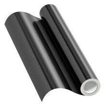 Black PermanentVinyl 30.48cm X 12.22M 1 Roll Glossy Adhesive Vinyl, Easy to Cut and Weed for DIY Stickers
