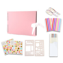 DIY Scrapbook Album, 11.4 X 8.5Inch 80 Pages Photo Album Scrapbook Thick DIY Scrap Book for Graduation Gift,