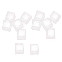12 PeçAs LED à Prova D'áGua Cubo de Gelo Piscando Que Brilha no Escuro Acende para DecoraçãO de Festa de Beber em Clube de Bar B