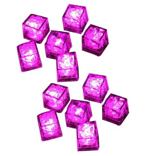 12PCS Waterproof LED Ice- Flashing Glow in the Dark Light for Bar Club Drinking Party Decoration D
