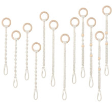 12 Stuks Koppelbare Macrame Plantenhanger Extender Plantenpothouders Extender Macrame Plantenhouder Handgemaakt Geweven Hangend