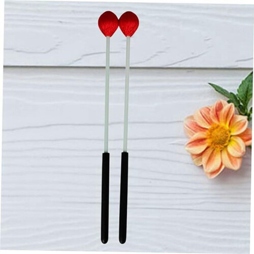 1 Pair Yarn Mallets for Marimba Percussion Sticks Marimba Mallets Marimba Sticks Medium Hammer 1