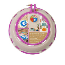Round Embroidery Pot Double Layer ABS Plastic Embroidery Frame DIY Accessories Embroidery Hoops Rose