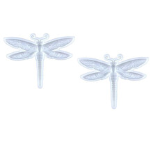 2 Peças de Molde de Silicone de Libélula, Resina Epóxi , Moldes em Forma de Libélula, Pingente de Animal Exclusivo 3D, Molde de Suspensão de