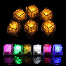 12PCS Waterproof LED Ice- Flashing Glow in the Dark Light  for Bar Club Drinking Party Decoration D